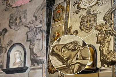 Roma'da restorasyon tartışması. Melek figürü restorasyondan sonra Meloni'ye benzetildi