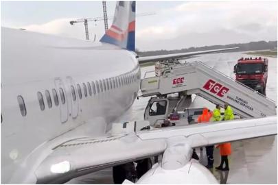 Antalya Havalimanı'nda korku dolu anlar