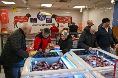 Başkent Market'te et satışı tam gaz