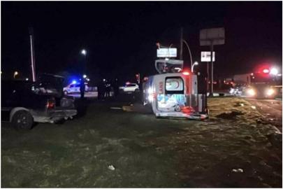 Manisa’da ambulans ile otomobil çarpıştı: 5 yaralı