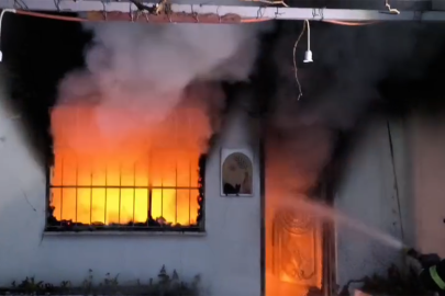 Batman'da ev yangınında eşyalar kullanılamaz hale geldi