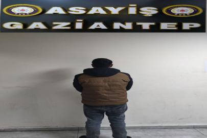 Gaziantep'te 15 yıl hapis cezası bulunan şüpheli yakalandı
