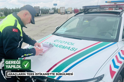 Gaziantep’te otoyolda drone destekli 50 bin araç denetlendi