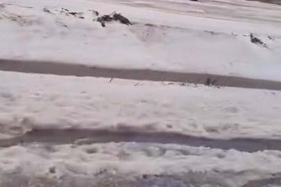 Muğla'da dolu yağışı