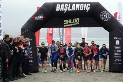 Salda Gölü'nde 'Duatlon' heyecanı
