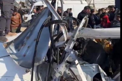 Siyonistler Gazze'de polis aracını bombaladı: 8 şehit