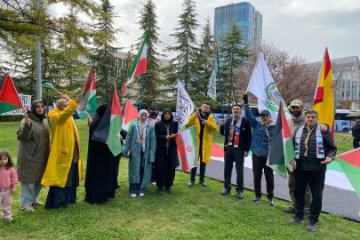 Ankara’da Gazze nöbeti: Mescid-i Aksa onurumuzdur