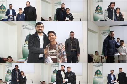 Bingöl'de Siyer Yarışması'nda dereceye girenler ödüllerini aldı