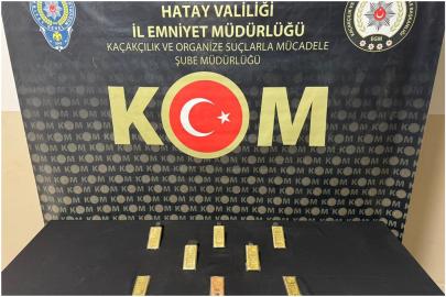 Hatay'da 8 kilo gümrük kaçağı altın ele geçirildi