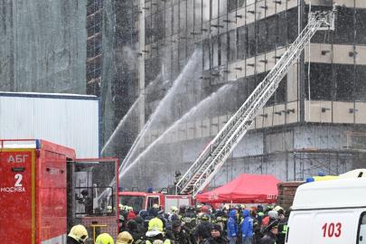 Moskova'da inşaat yangını: 8 ölü