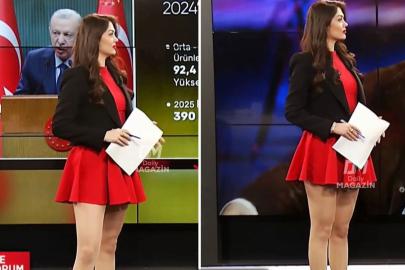 Sunucunun tercih ettiği kıyafet tartışma yarattı