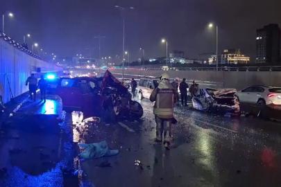 Ankara'da zincirleme trafik kazası: 8 yaralı