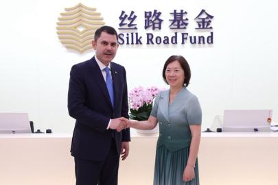 Bakan Kurum, İpek Yolu Fonu Yönetim Kurulu Başkanı Zhu Jun ile görüştü