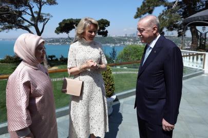 Cumhurbaşkanı Erdoğan, Belçika Kraliçesi Mathilde'yi kabul etti