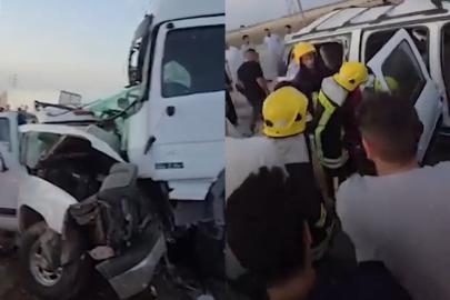 Irak'ta otomobil ile kamyon çarpıştı: 7 ölü