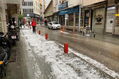 Isparta'da dolu ve sağanak etkili oldu