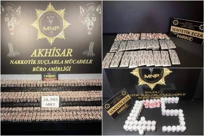 Manisa'da 42 bin 320 sentetik ecza hap ele geçirildi: 2 tutuklama