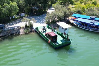 Muğla'da 1,5 saatlik yol, feribotla 1,5 dakika
