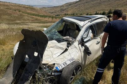 Batman'da takla atan araçta 2 kişi yaralandı