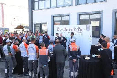 Bursa İnegöl'de Başkan Taban temizlik personeliyle buluştu