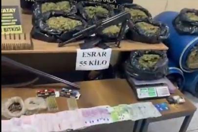 Hatay'da 55 kilogram kubar esrar ele geçirildi: 6 tutuklama