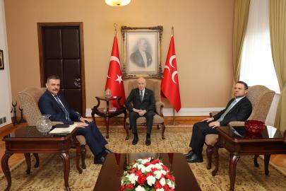 İçişleri Bakanı Çiftçi ve Adalet Bakanı Gürlek'ten Bahçeli'ye ziyaret