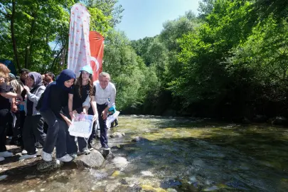 Kocaeli Kiraz Dere’ye 50 bin yavru balık bırakıldı