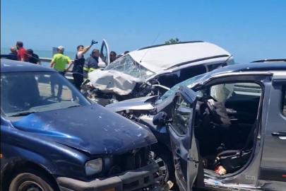 Rize'de zincirleme kaza: 2 ölü, biri ağır 3 yaralı