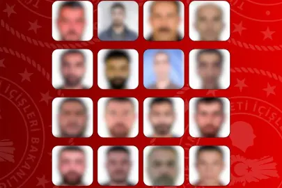 16'sı kırmızı bültenli 60 suçlu yakalandı