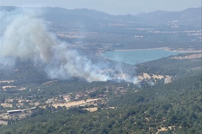 Çanakkale'de tarım arazisi ve meradaki yangın kontrol altında
