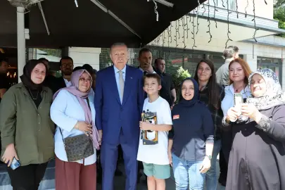 Cumhurbaşkanı Erdoğan'dan esnaf ziyareti