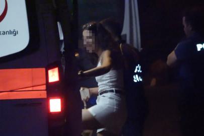 Falezlerde oturan kadın ekipleri alarma geçirdi