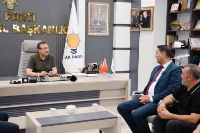 MTSO Başkan Adayı Boyraz’dan AK Parti İl Başkanı Bakan’a ziyaret