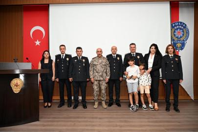 Muğla emniyetinde rütbe terfi töreni