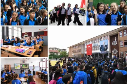 Yaz tatiline elveda, ilk okul gününe merhaba... Okullarda ders başı yapıldı